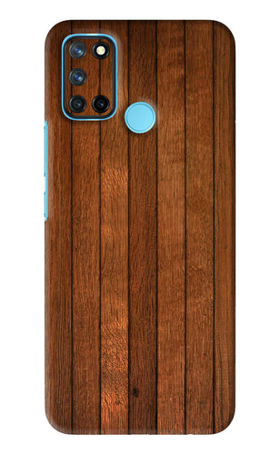 Wooden Artwork Bands Realme C17 Back Skin Wrap