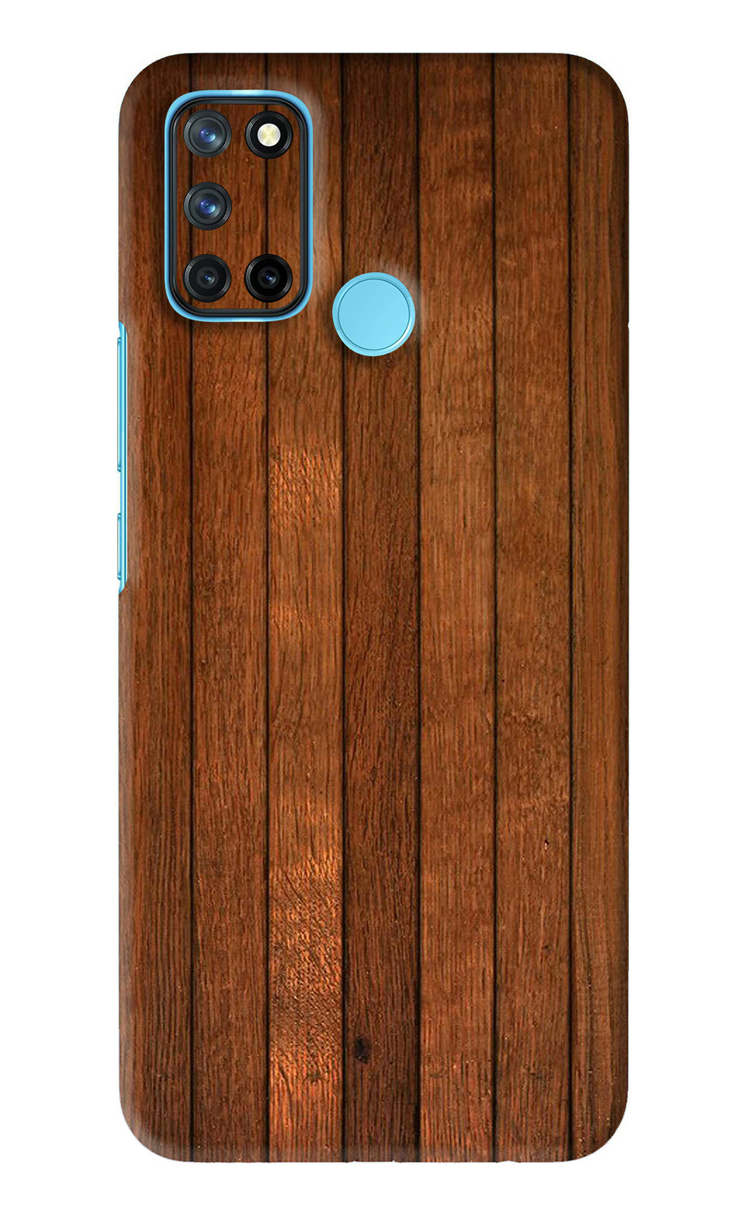 Wooden Artwork Bands Realme C17 Back Skin Wrap