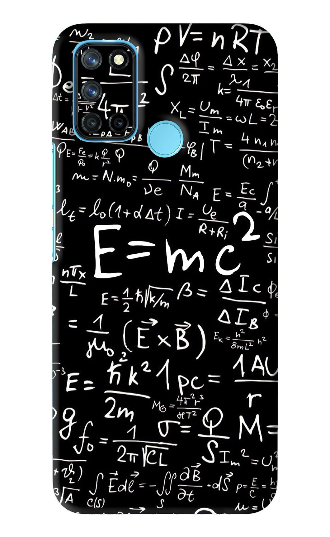 Physics Albert Einstein Formula Realme C17 Back Skin Wrap