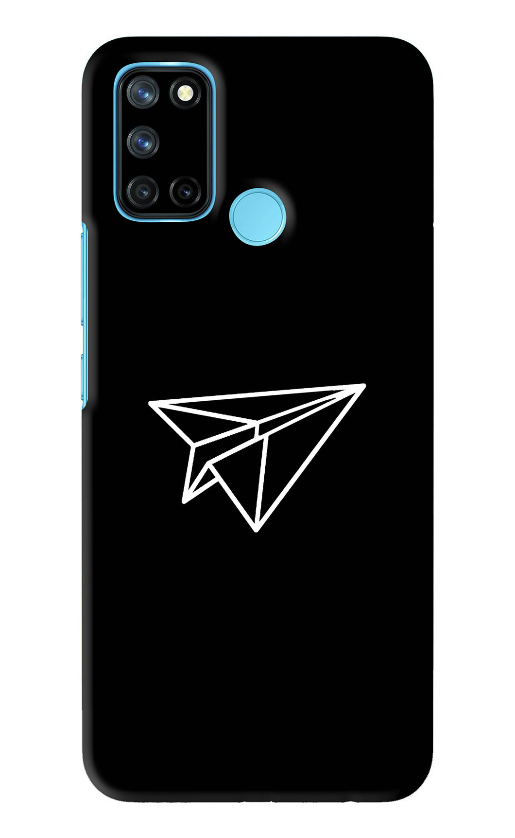 Paper Plane White Realme C17 Back Skin Wrap