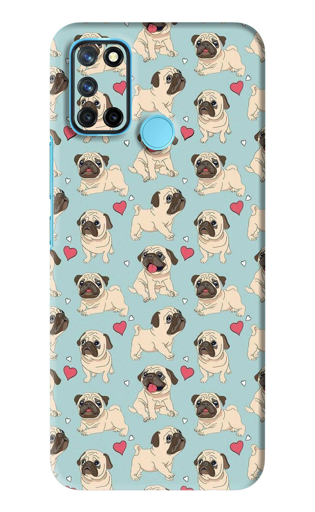 Pug Dog Realme C17 Back Skin Wrap