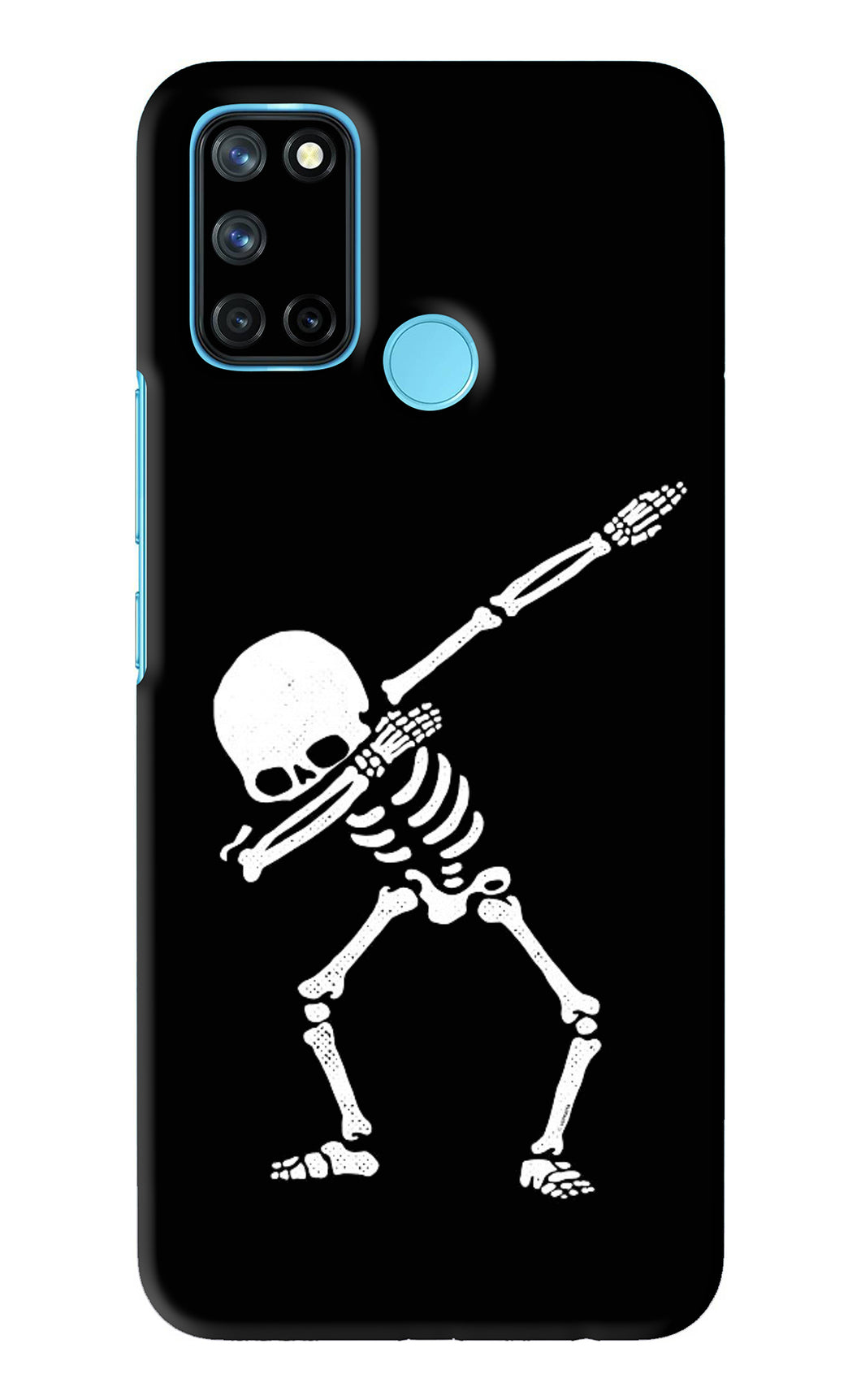 Dabbing Skeleton Art Realme C17 Back Skin Wrap