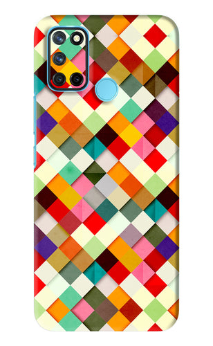 Geometric Abstract Colorful Realme C17 Back Skin Wrap