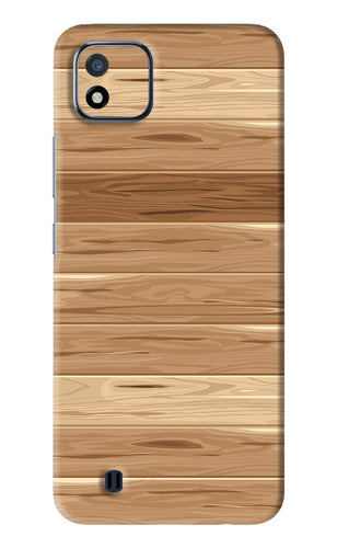 Wooden Vector Realme C20 Back Skin Wrap