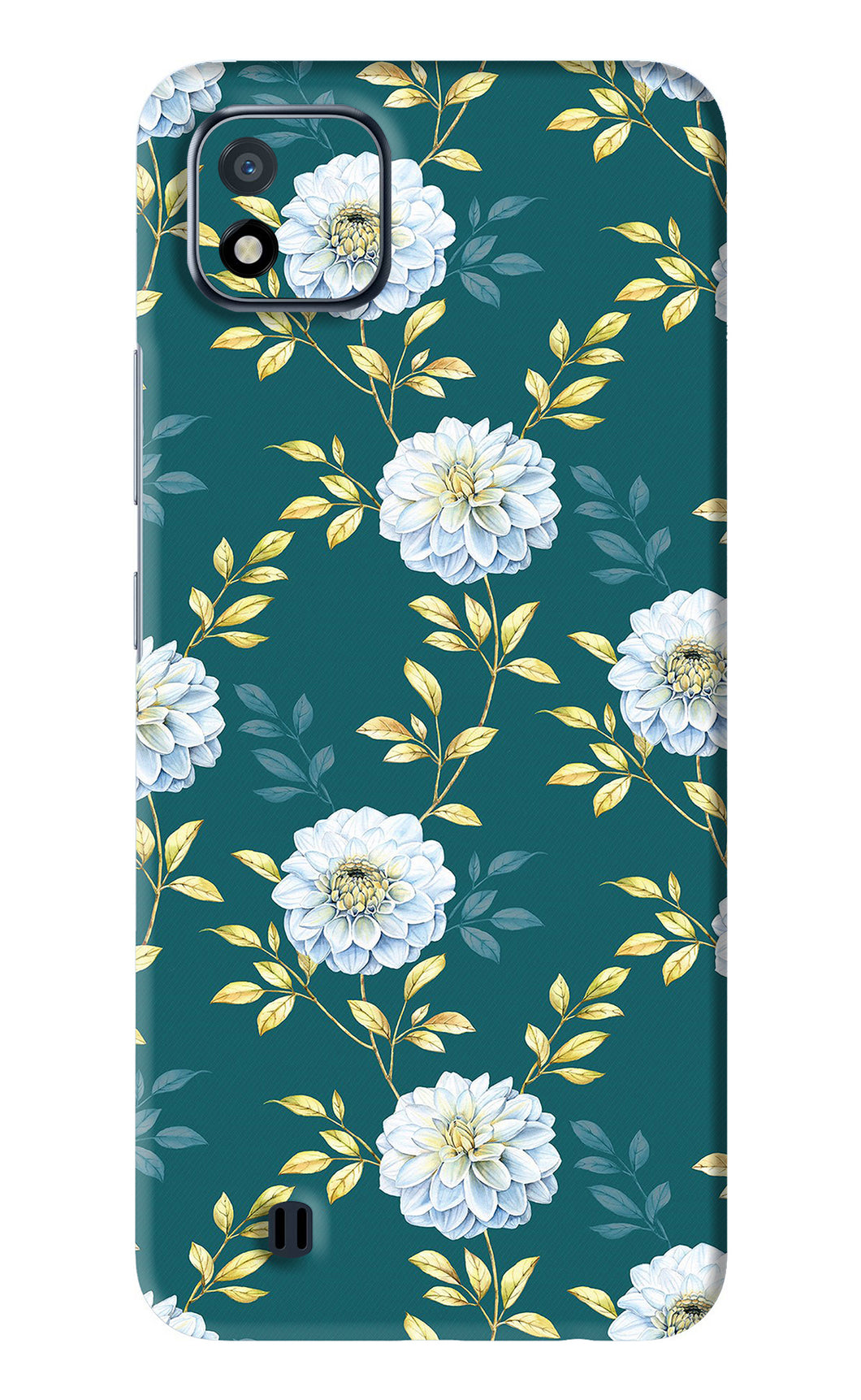 Flowers 5 Realme C20 Back Skin Wrap