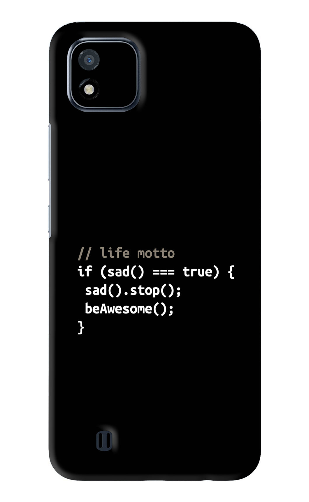 Life Motto Code Realme C20 Back Skin Wrap