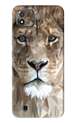 Lion Art Realme C20 Back Skin Wrap