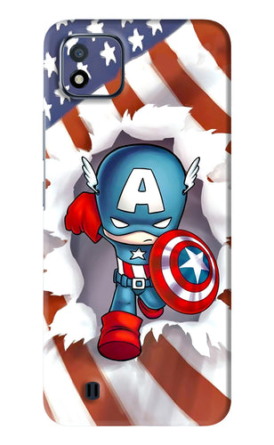Captain America Realme C20 Back Skin Wrap