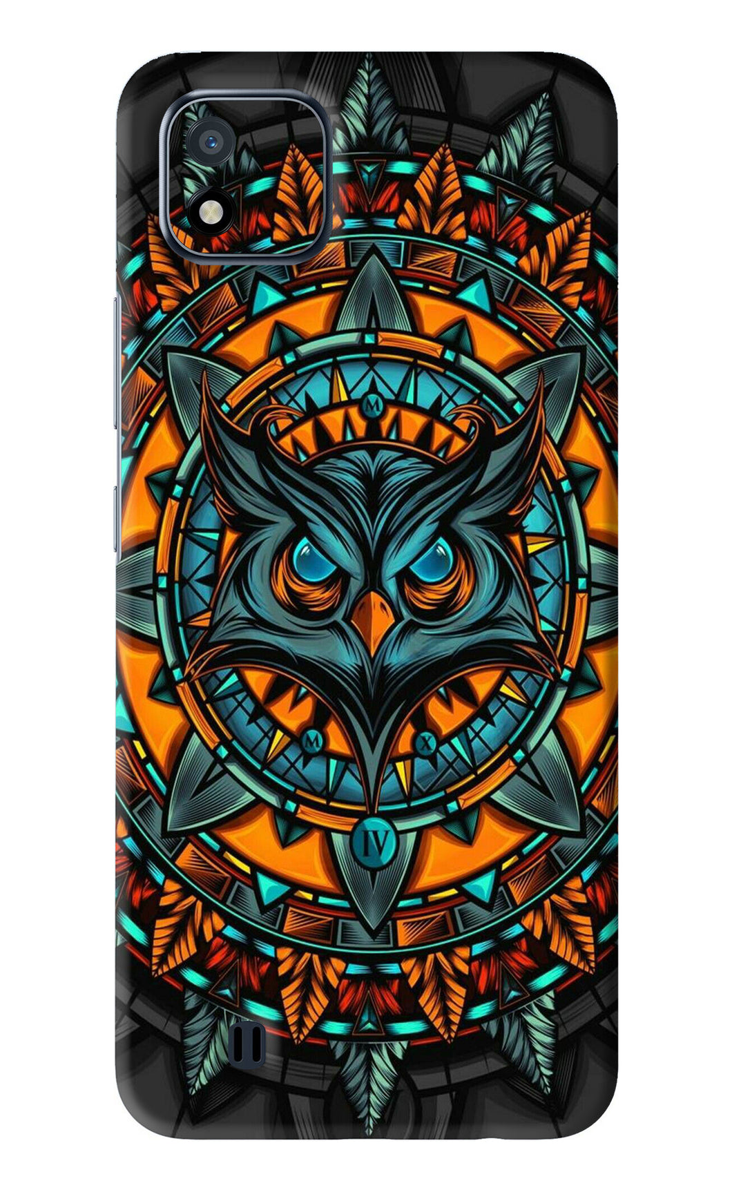 Angry Owl Art Realme C20 Back Skin Wrap