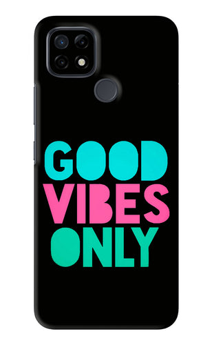 Quote Good Vibes Only Realme C21 Back Skin Wrap