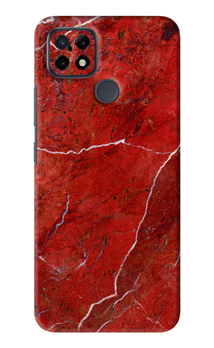 Red Marble Design Realme C21 Back Skin Wrap