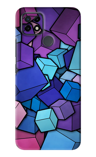 Cubic Abstract Realme C21 Back Skin Wrap