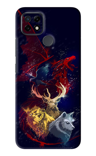 Game Of Thrones Realme C21 Back Skin Wrap