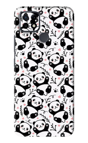 Cute Panda Realme C21 Back Skin Wrap