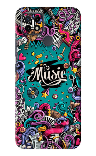 Music Graffiti Realme C21 Back Skin Wrap