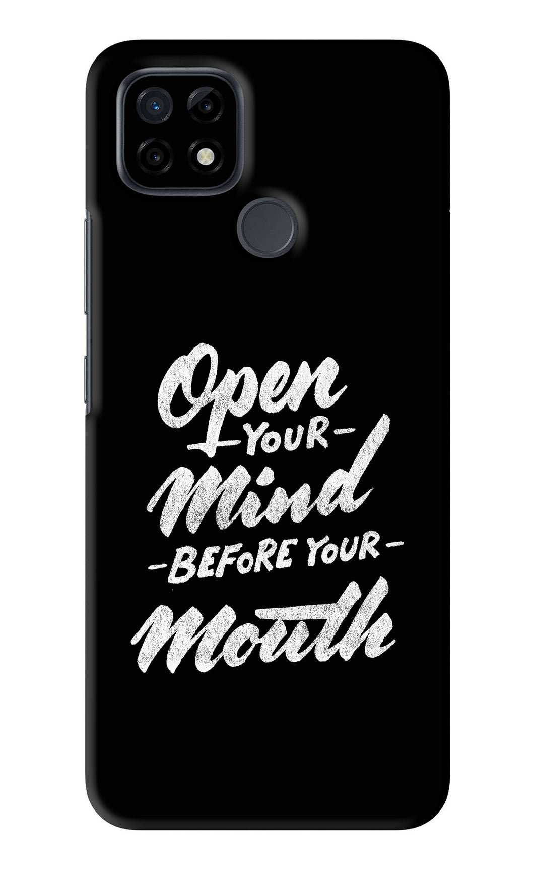 Open Your Mind Before Your Mouth Realme C21 Back Skin Wrap