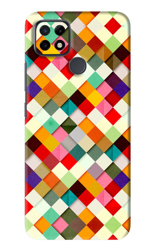 Geometric Abstract Colorful Realme C21 Back Skin Wrap