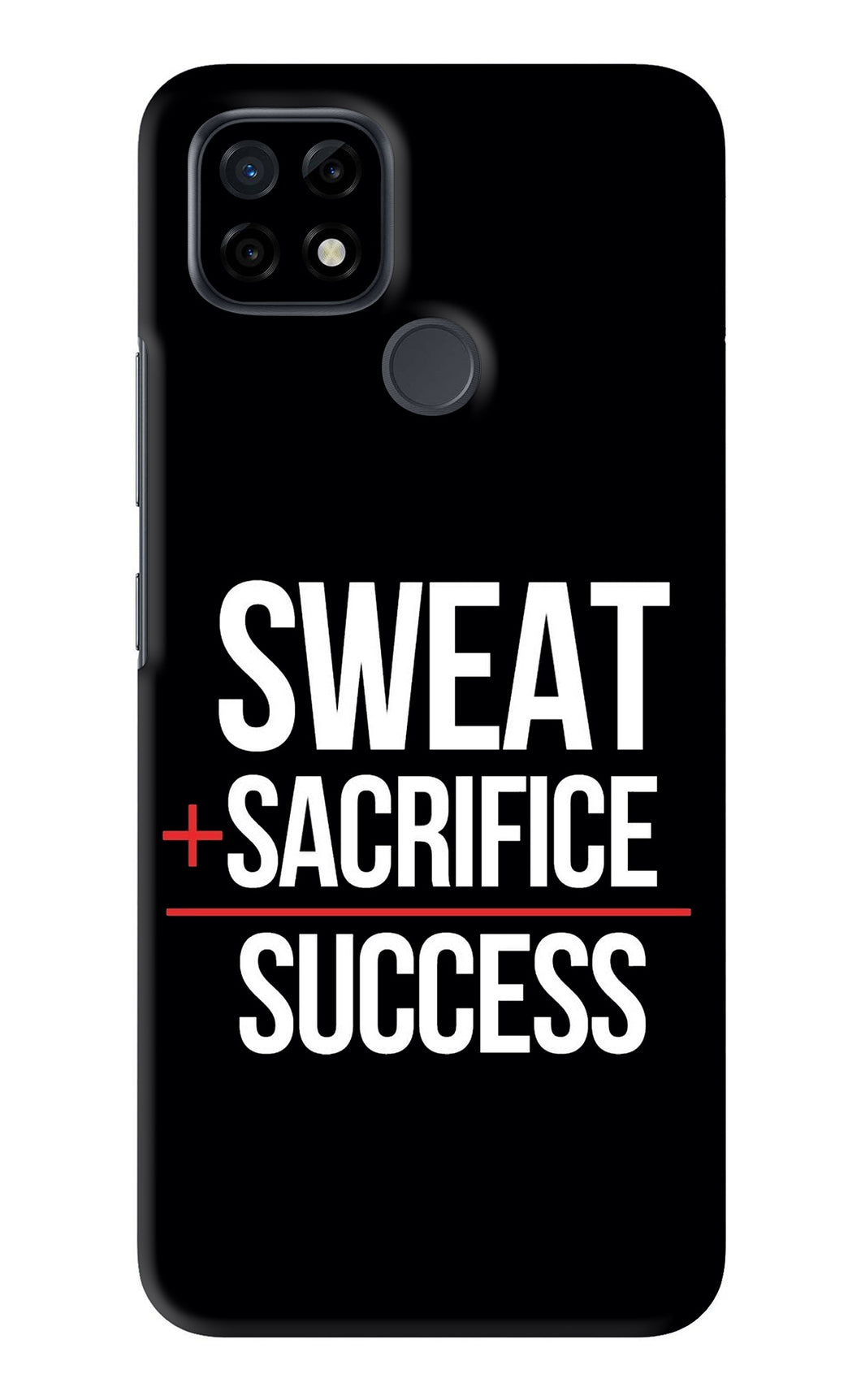 Sweat Sacrifice Success Realme C21 Back Skin Wrap