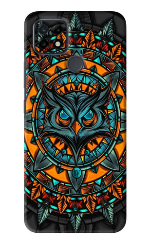 Angry Owl Art Realme C21 Back Skin Wrap