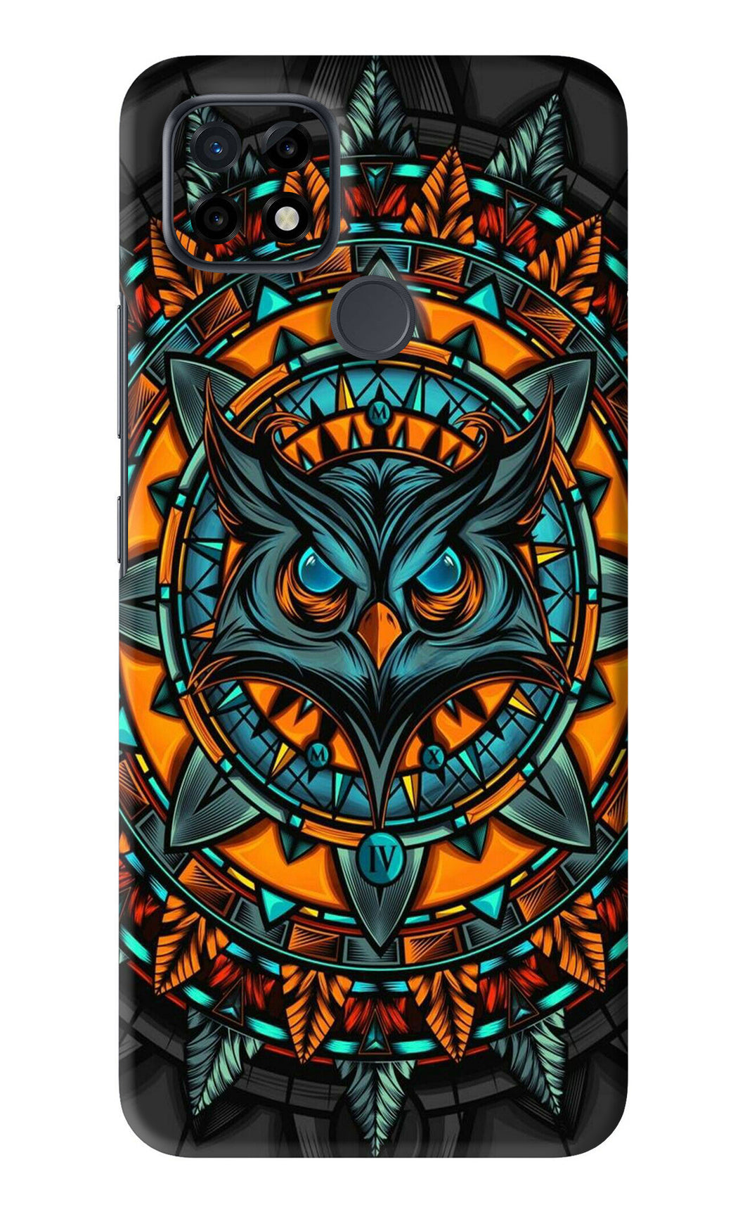 Angry Owl Art Realme C21 Back Skin Wrap