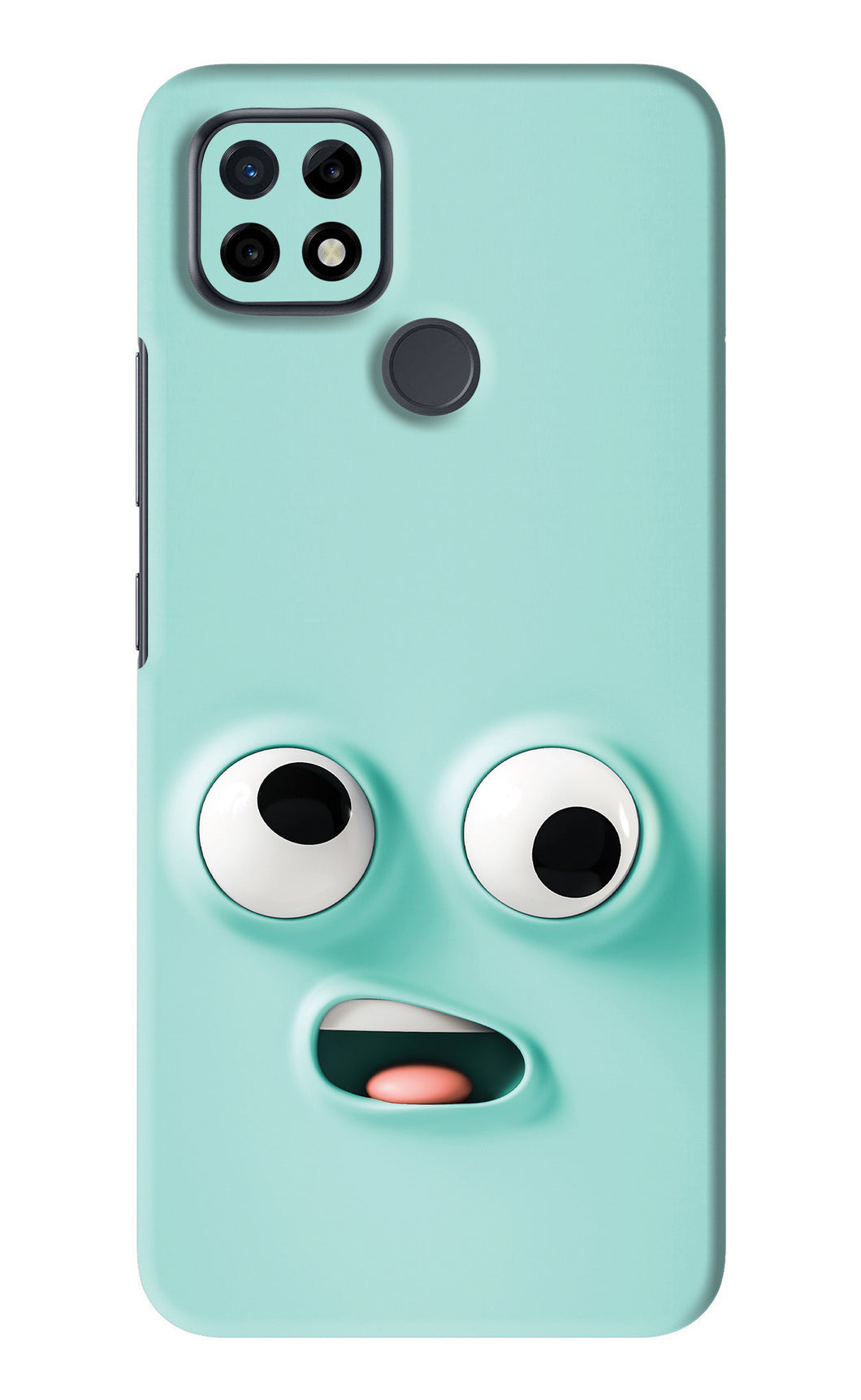 Silly Face Cartoon Realme C21 Back Skin Wrap