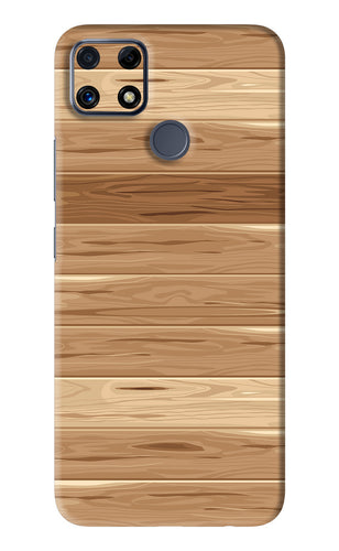 Wooden Vector Realme C25 Back Skin Wrap