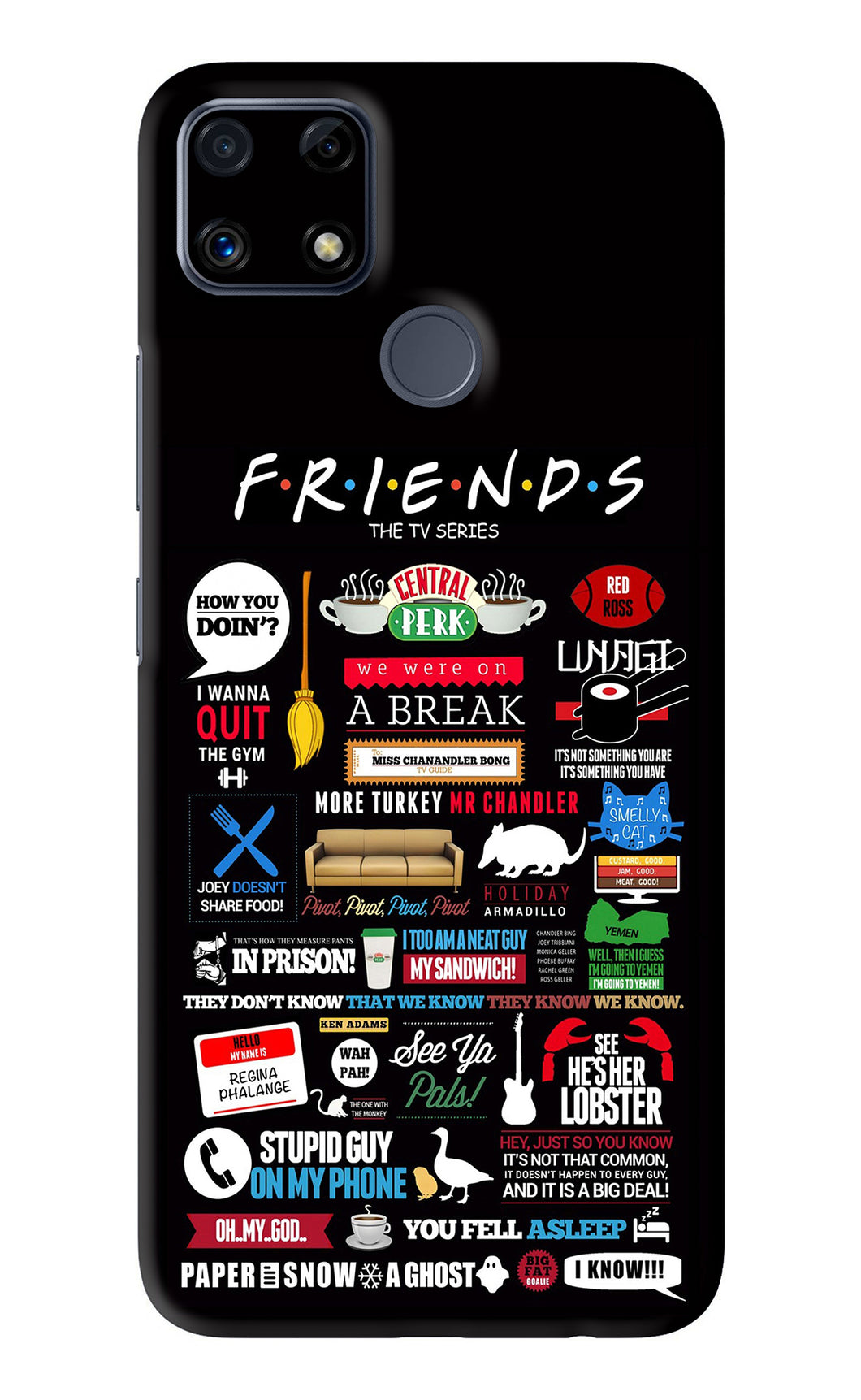FRIENDS Realme C25 Back Skin Wrap
