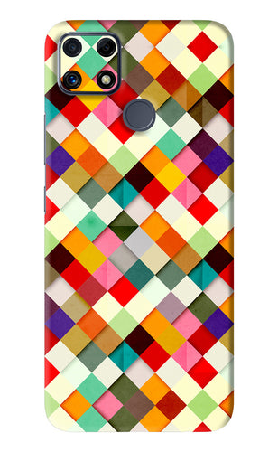 Geometric Abstract Colorful Realme C25 Back Skin Wrap
