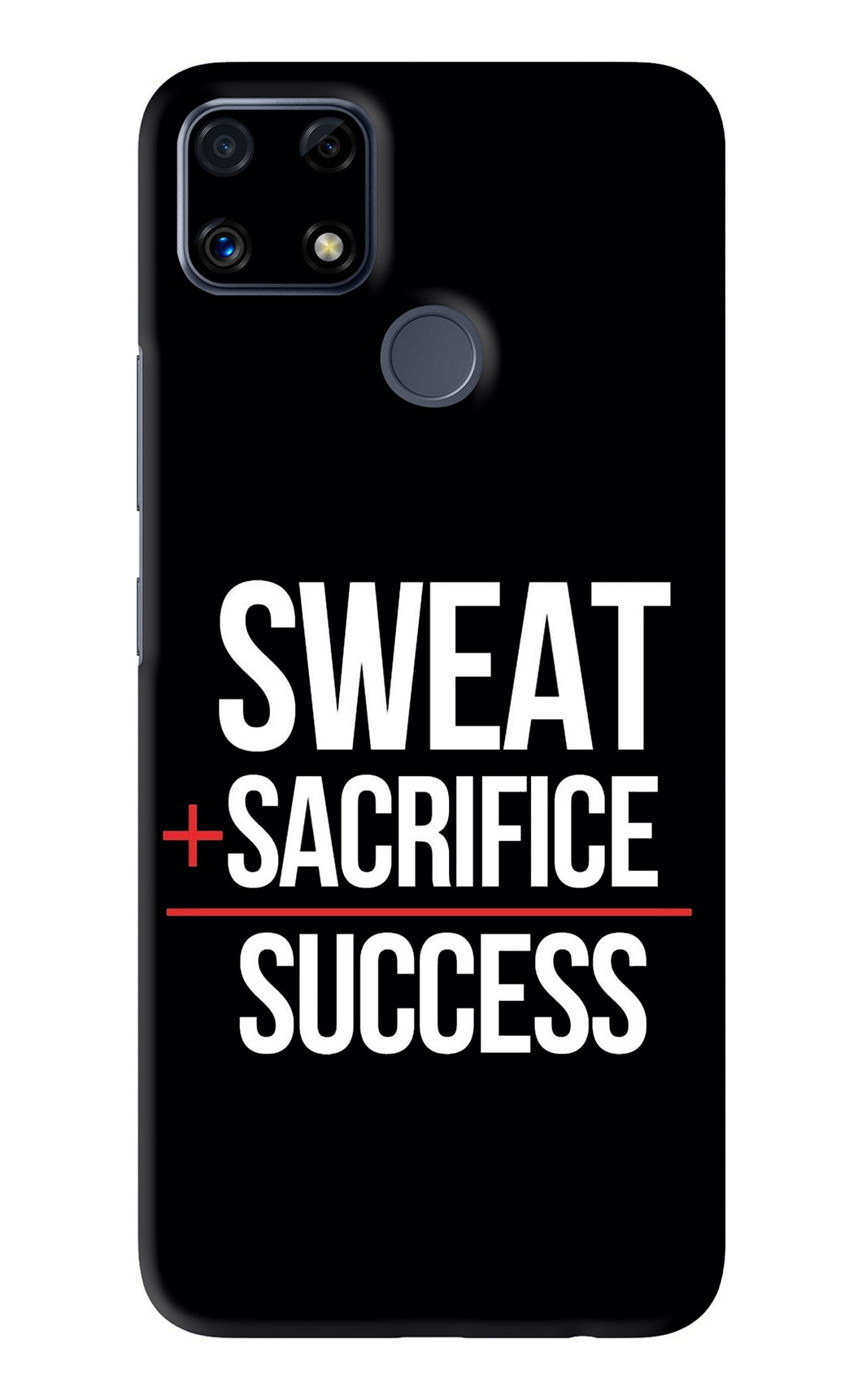 Sweat Sacrifice Success Realme C25 Back Skin Wrap