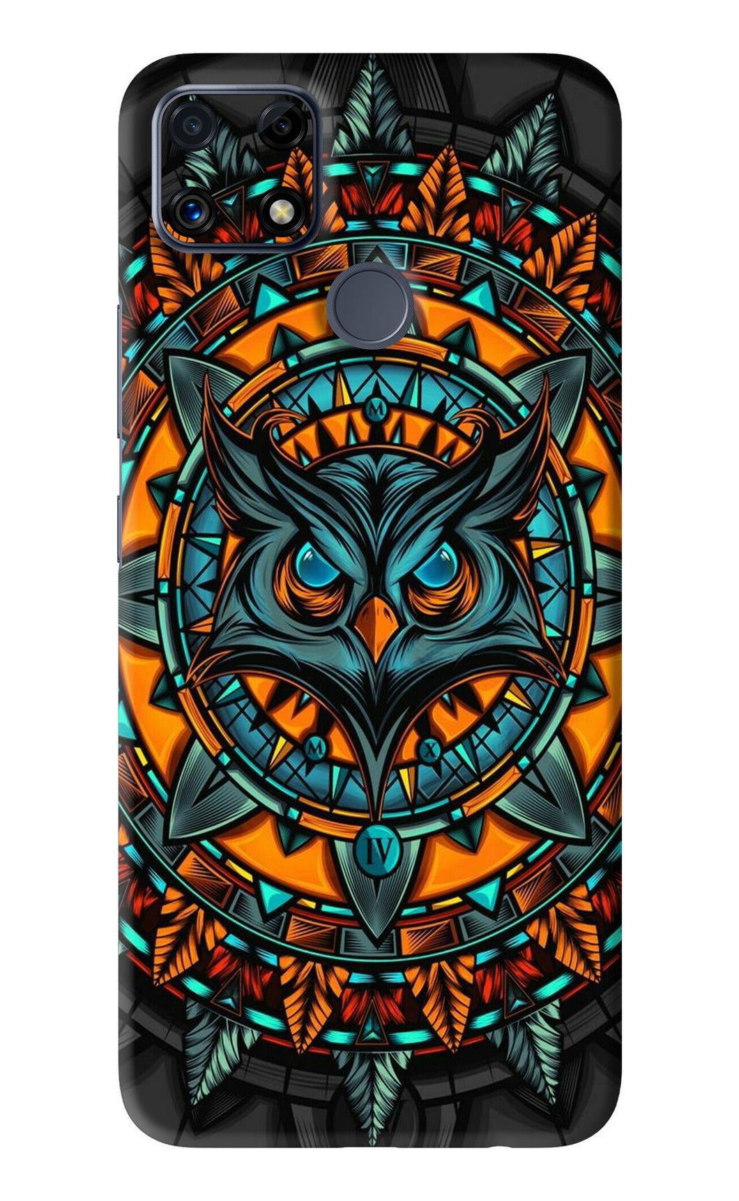 Angry Owl Art Realme C25 Back Skin Wrap