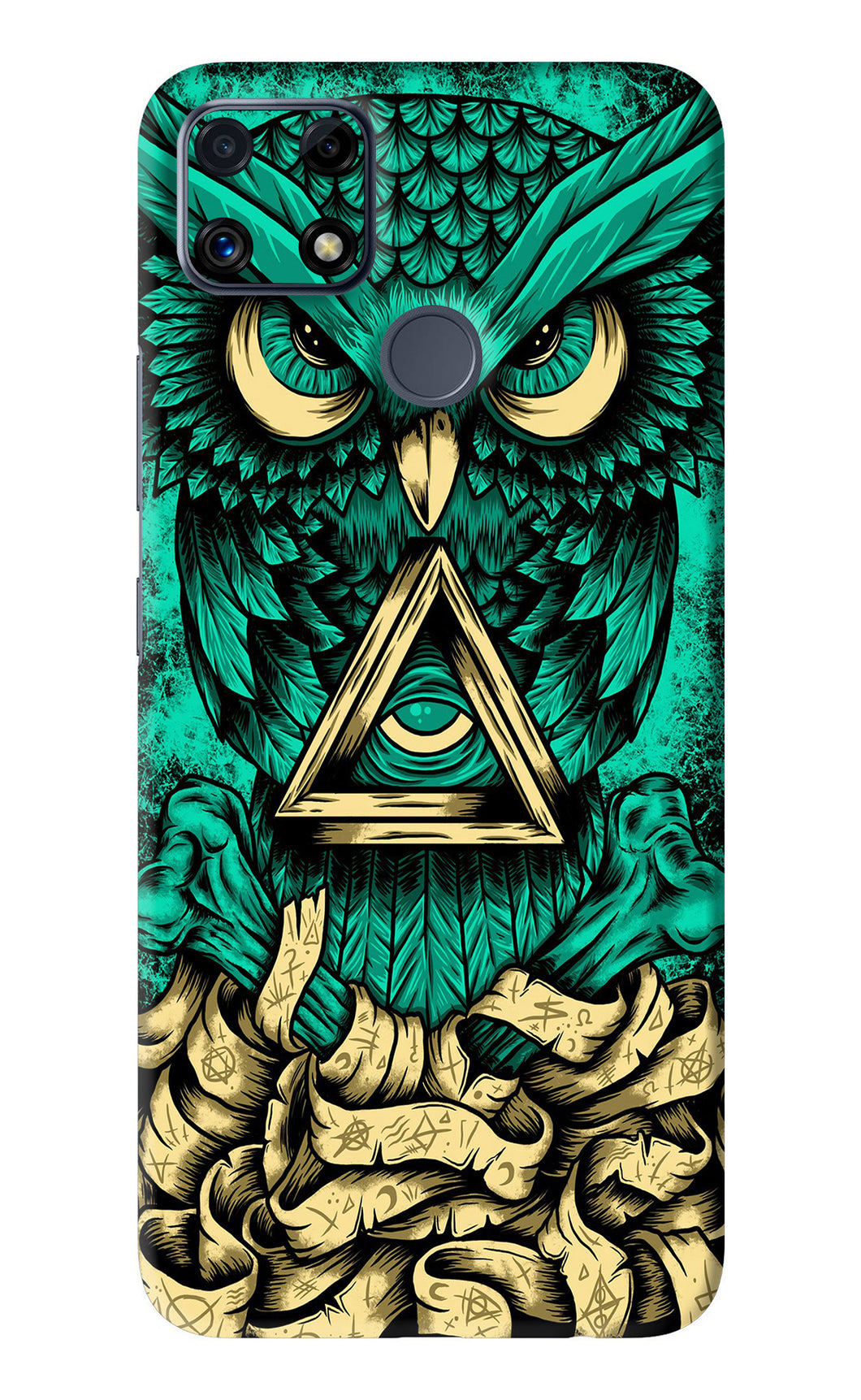 Green Owl Realme C25 Back Skin Wrap