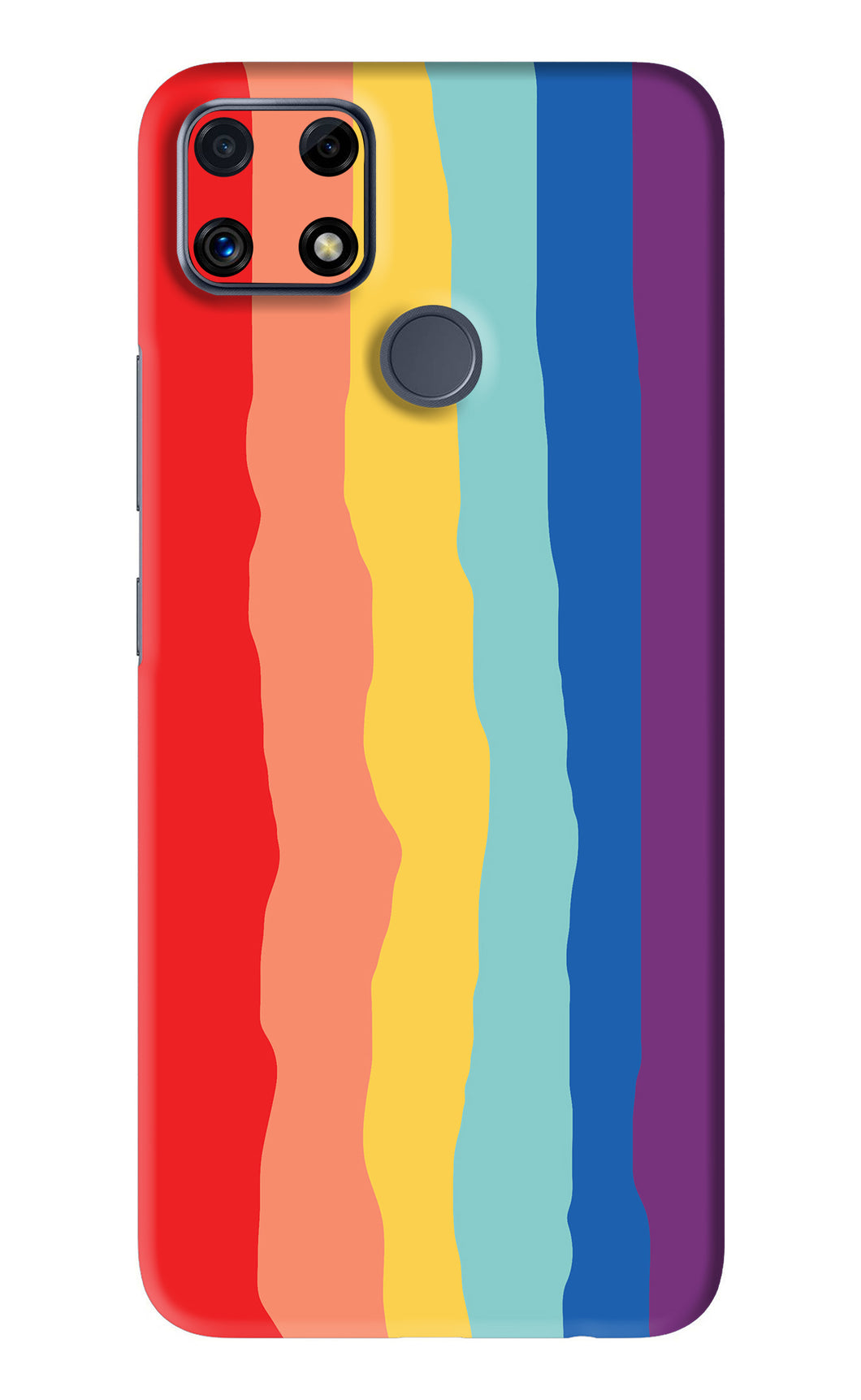 Rainbow Realme C25 Back Skin Wrap