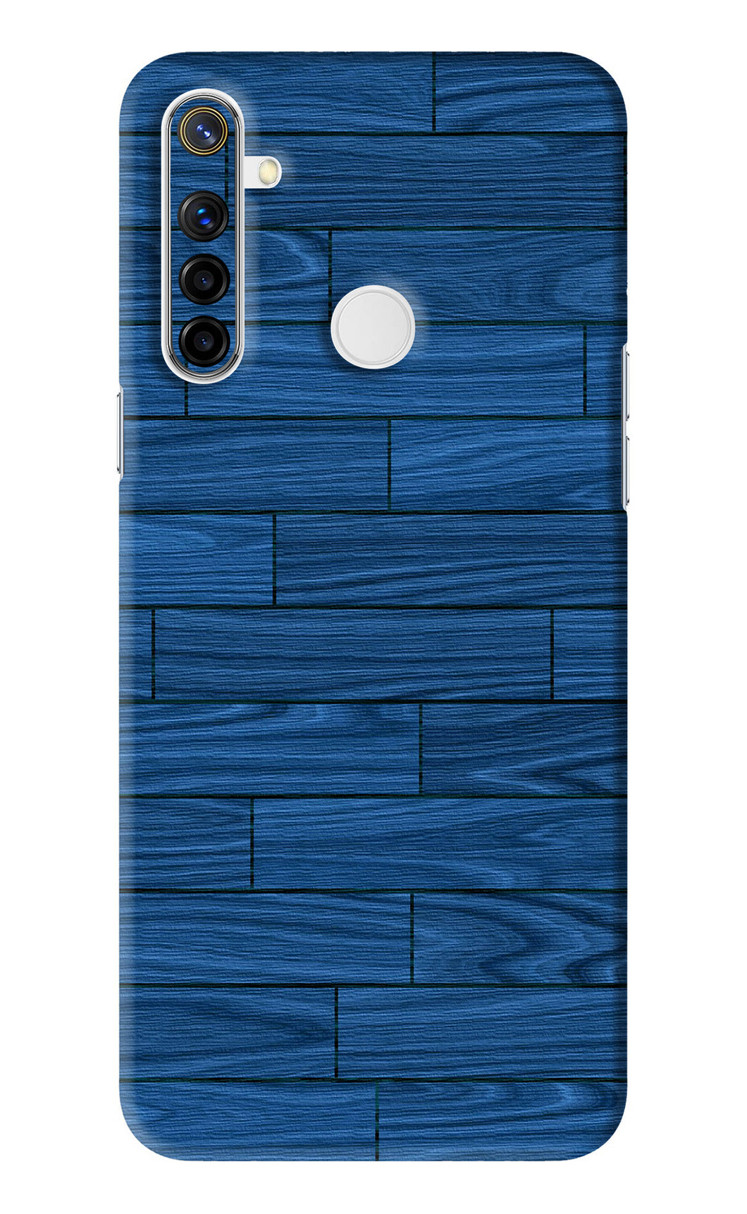 Blue Wooden Texture Realme Narzo 10 Back Skin Wrap