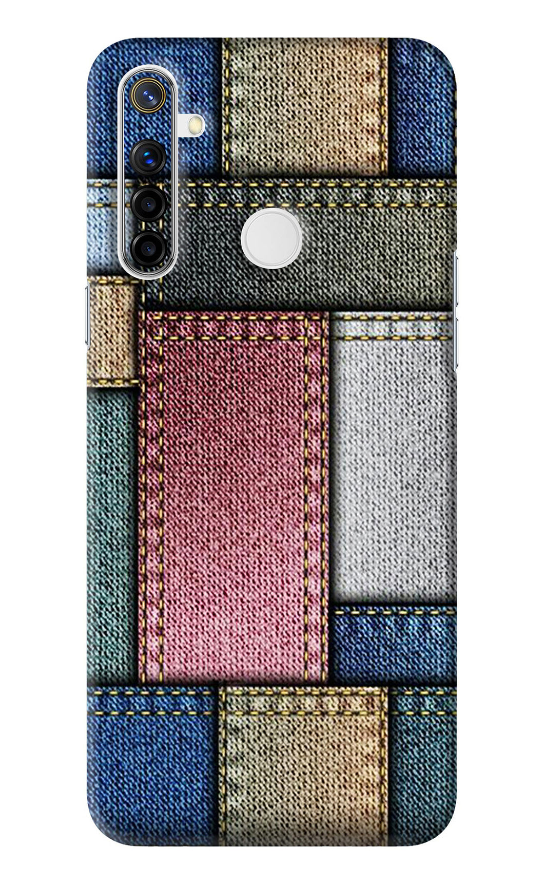 Multicolor Jeans Realme Narzo 10 Back Skin Wrap