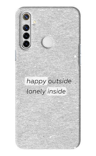 Happy Outside Lonely Inside Realme Narzo 10 Back Skin Wrap