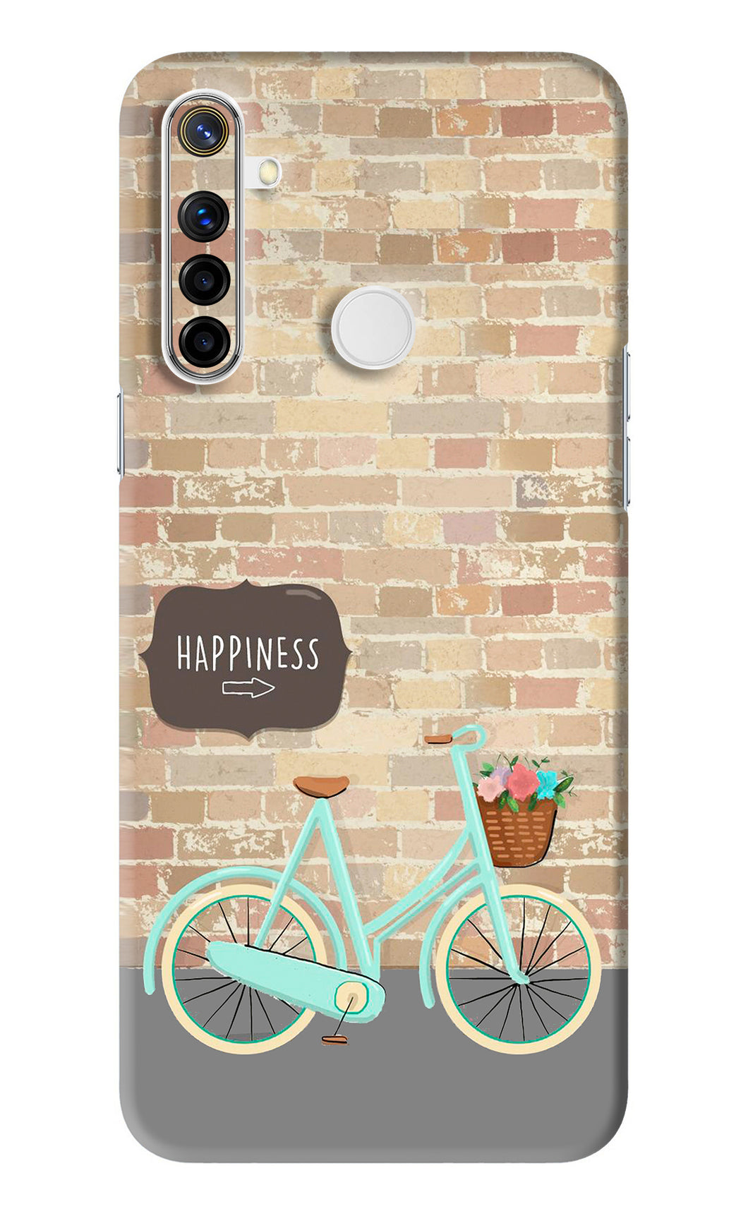 Happiness Artwork Realme Narzo 10 Back Skin Wrap