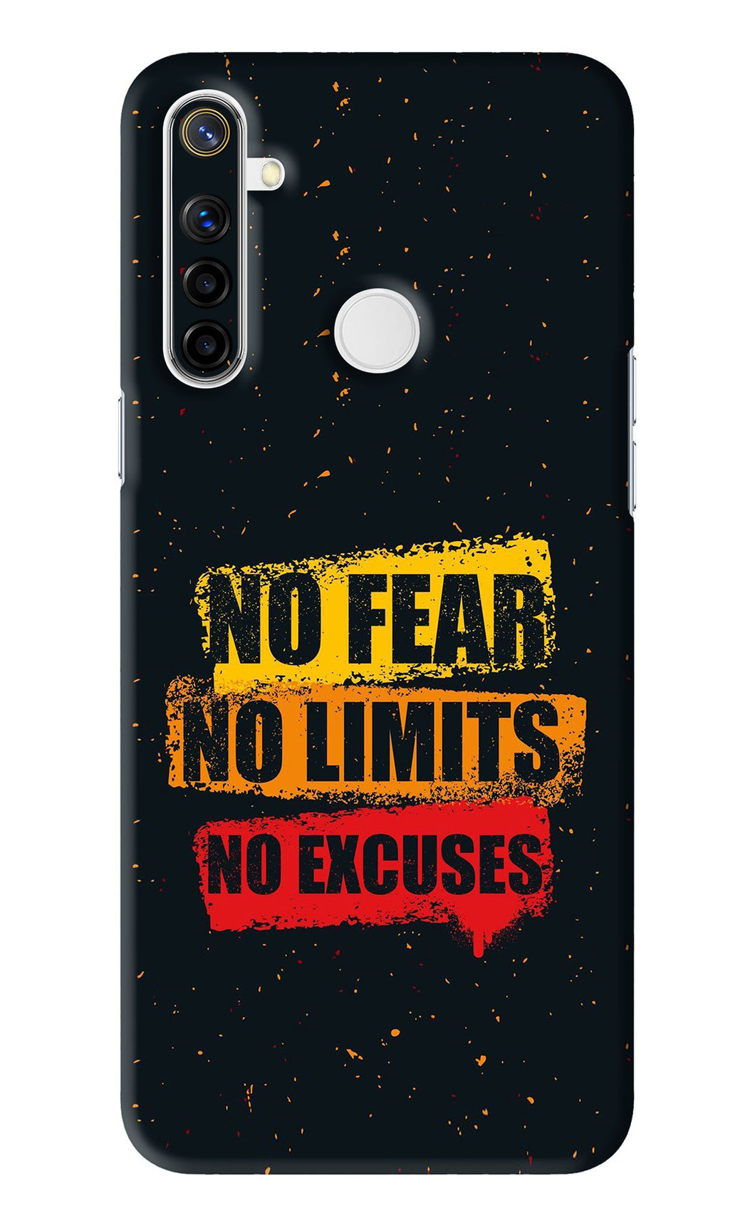 No Fear No Limits No Excuses Realme Narzo 10 Back Skin Wrap