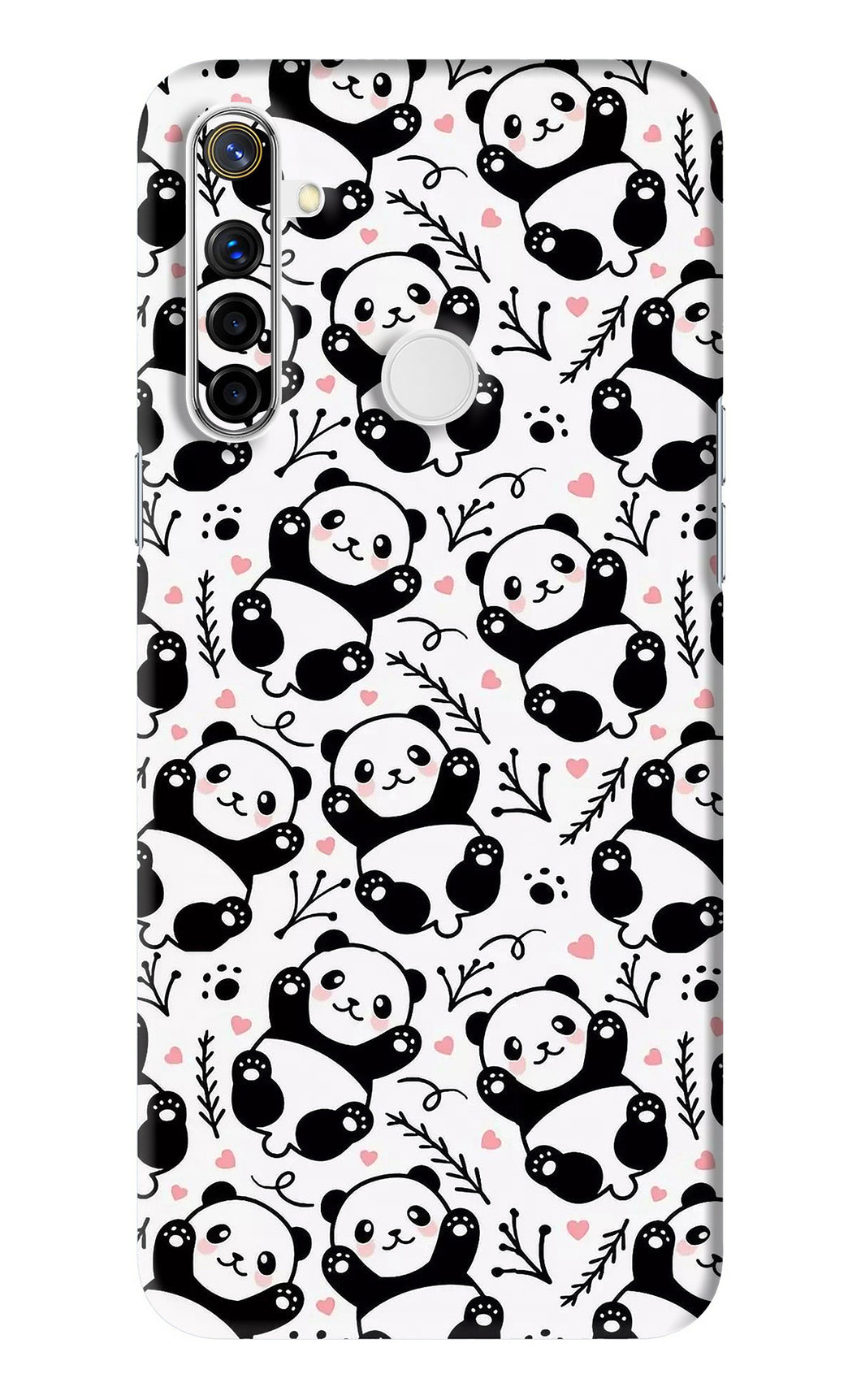 Cute Panda Realme Narzo 10 Back Skin Wrap