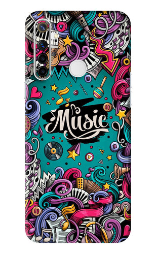 Music Graffiti Realme Narzo 10 Back Skin Wrap