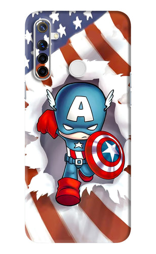 Captain America Realme Narzo 10 Back Skin Wrap