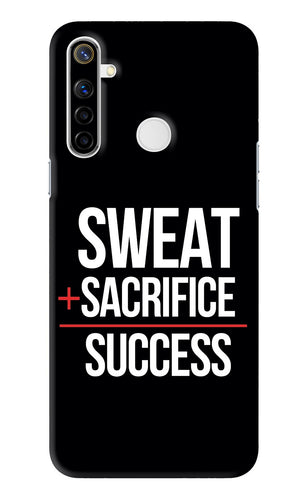 Sweat Sacrifice Success Realme Narzo 10 Back Skin Wrap