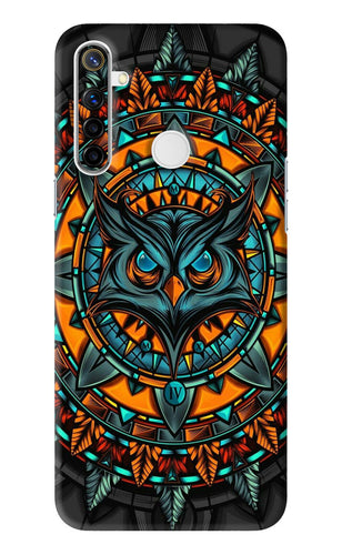 Angry Owl Art Realme Narzo 10 Back Skin Wrap