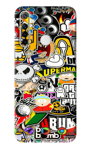 Sticker Bomb Realme Narzo 10 Back Skin Wrap