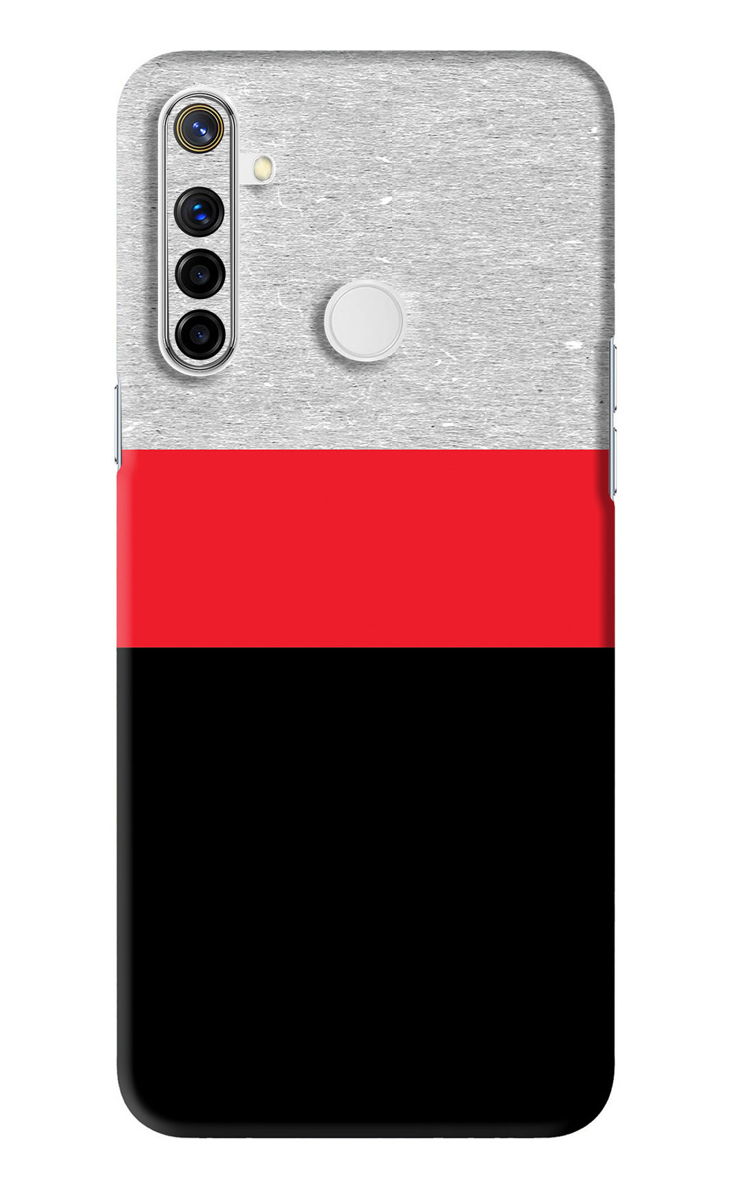 Tri Color Pattern Realme Narzo 10 Back Skin Wrap