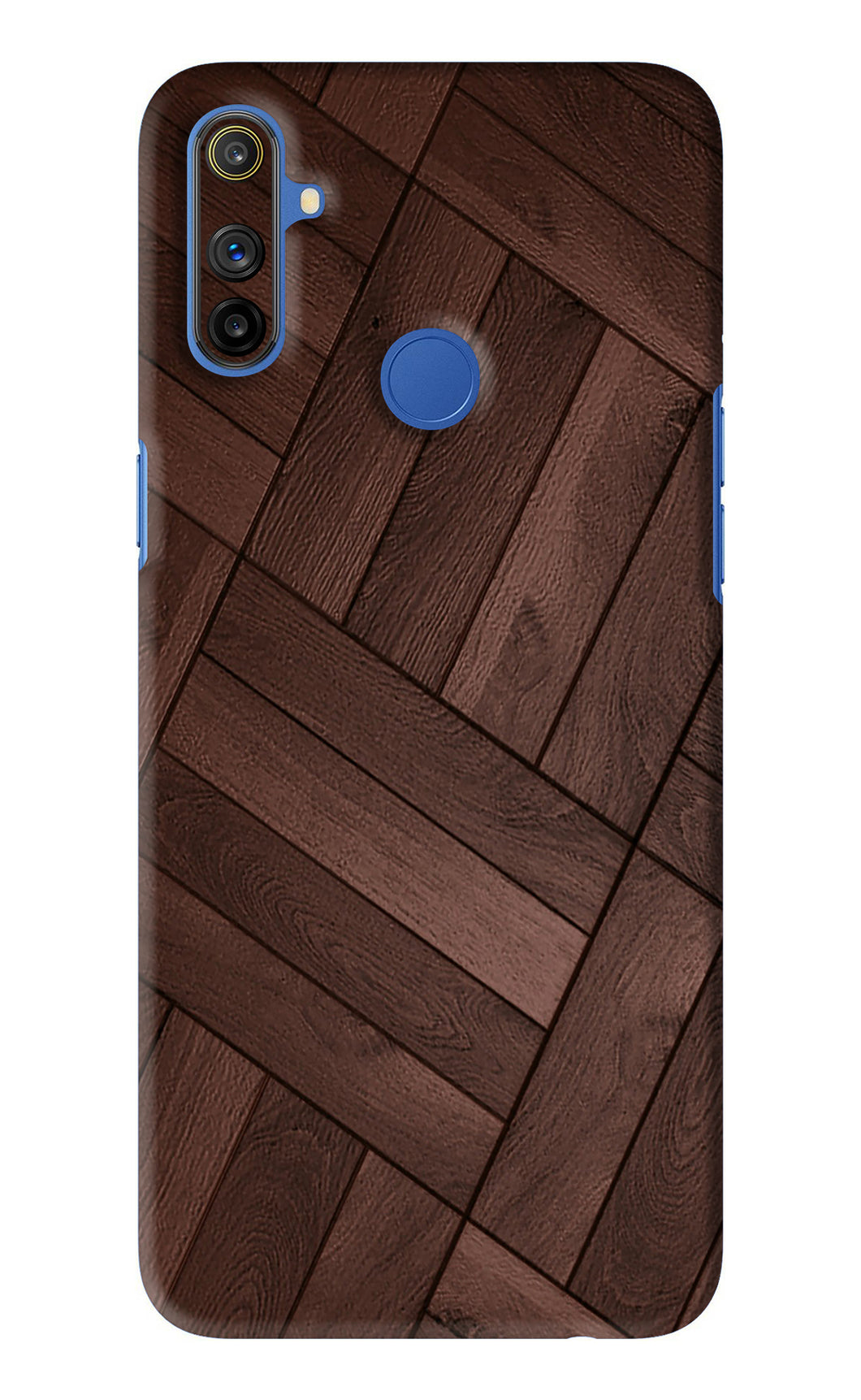 Wooden Texture Design Realme Narzo 10A Back Skin Wrap