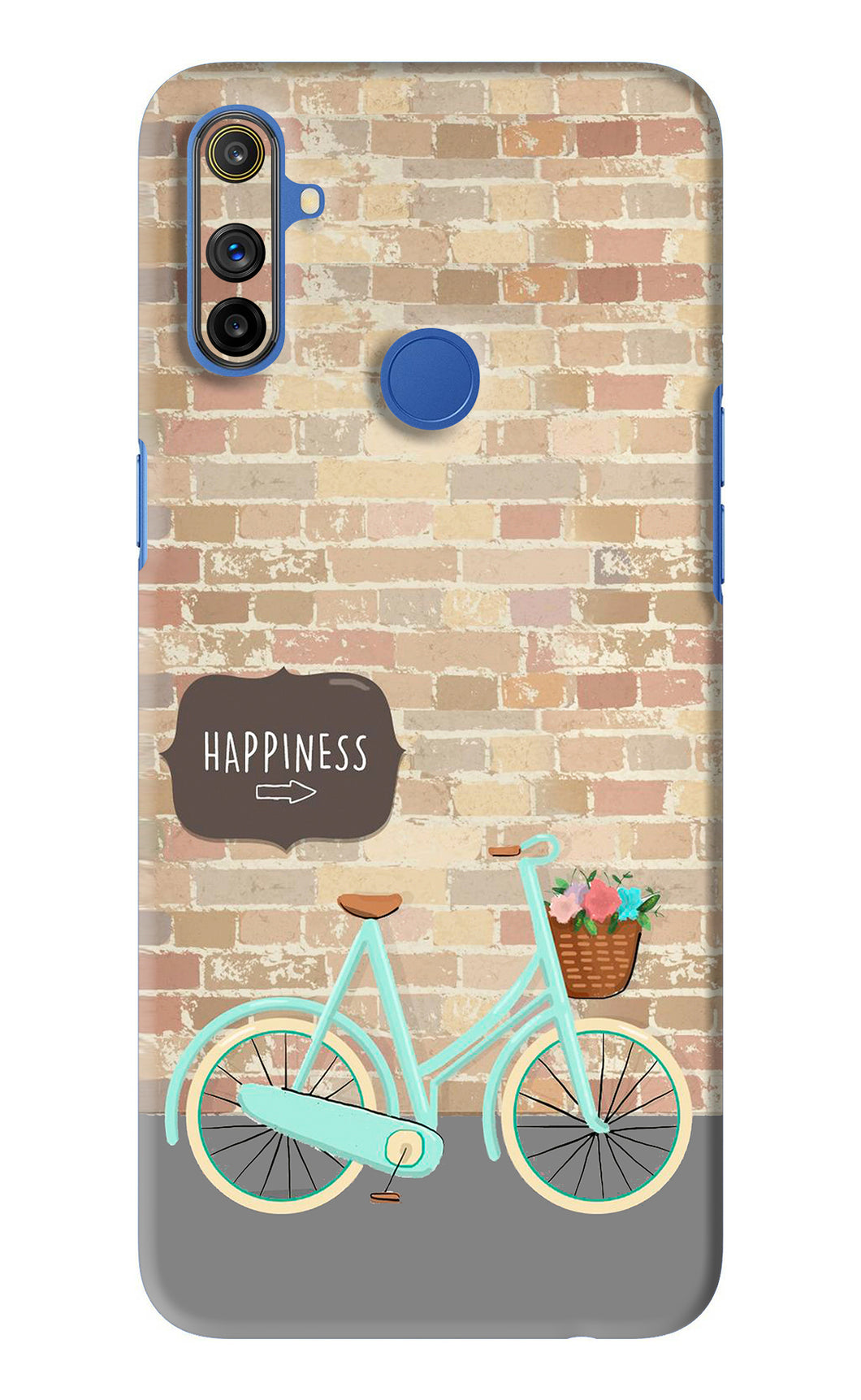 Happiness Artwork Realme Narzo 10A Back Skin Wrap