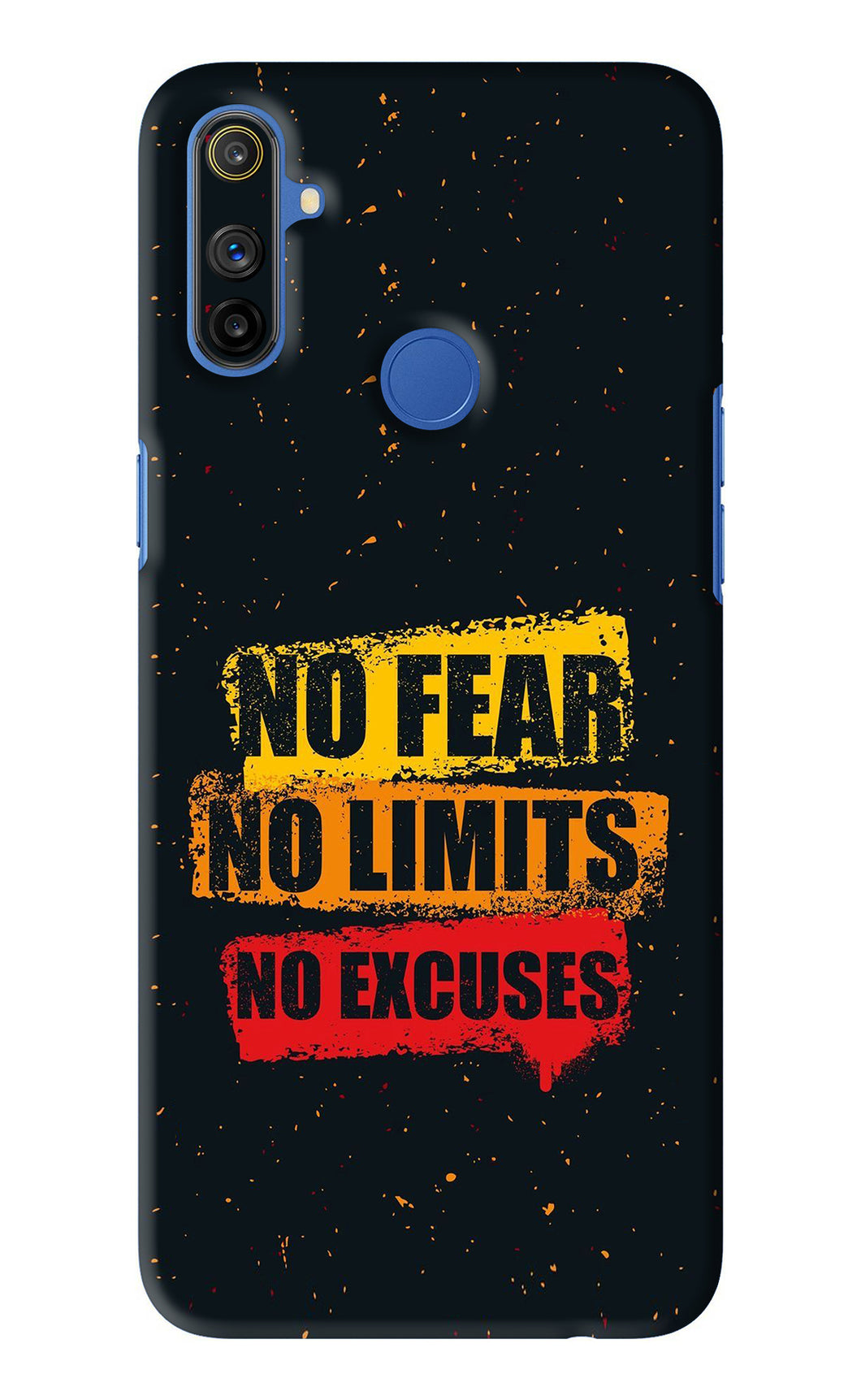 No Fear No Limits No Excuses Realme Narzo 10A Back Skin Wrap