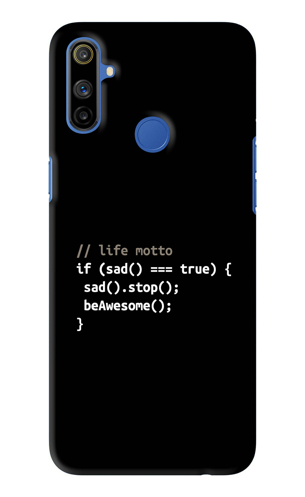 Life Motto Code Realme Narzo 10A Back Skin Wrap