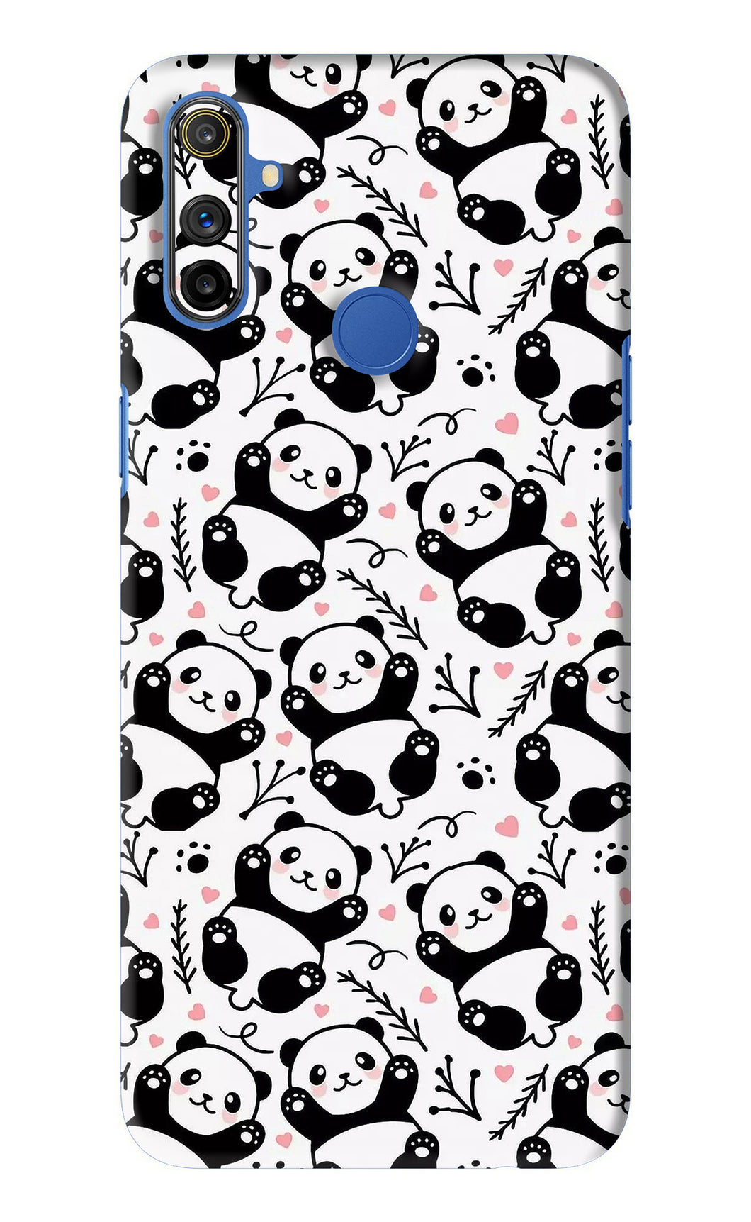 Cute Panda Realme Narzo 10A Back Skin Wrap