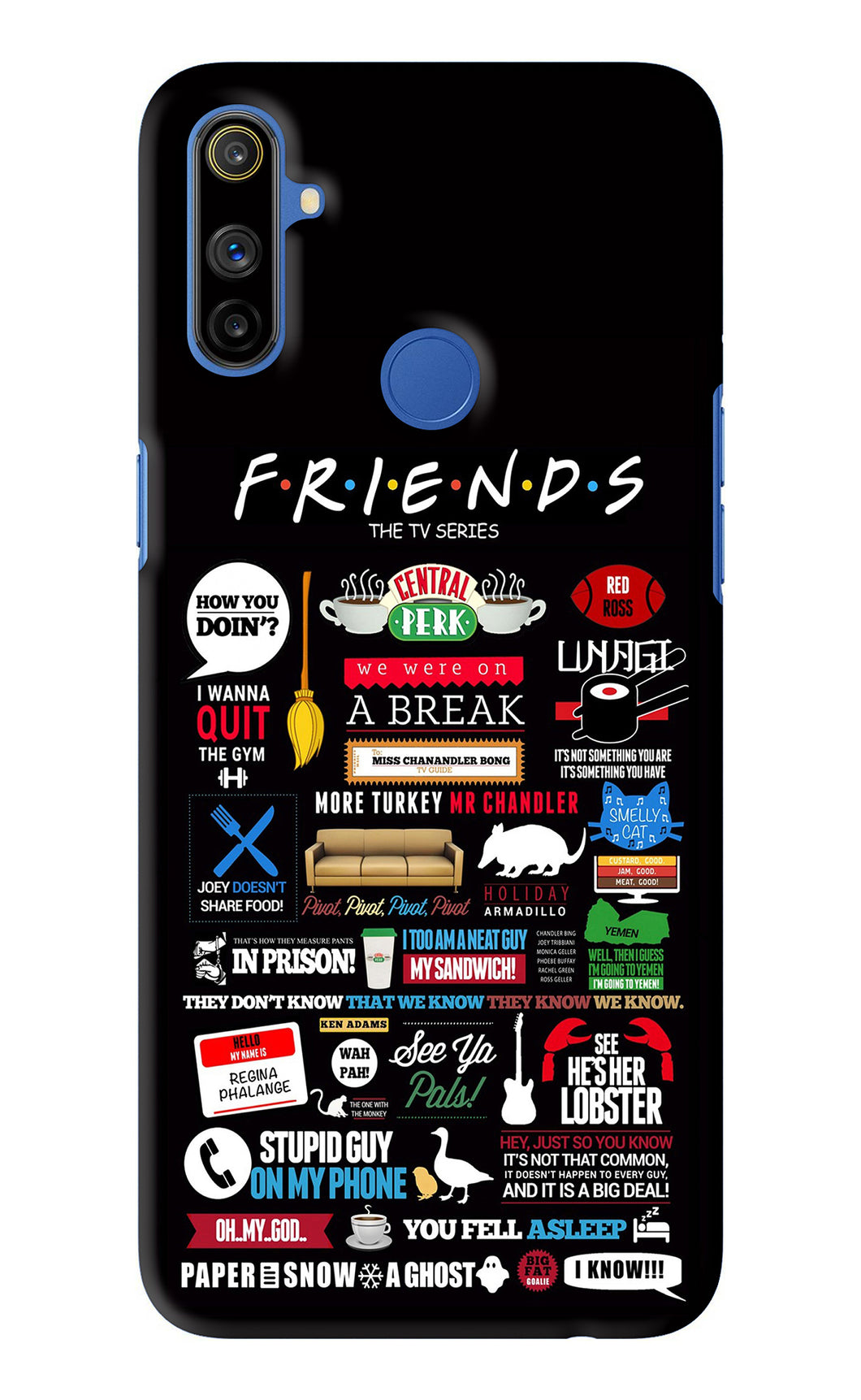 FRIENDS Realme Narzo 10A Back Skin Wrap